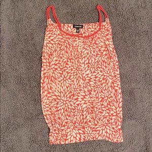 Bebe *100% silk* wrap front tank; M; 🌸worn once🌸